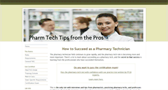 Desktop Screenshot of pharmacytechpros.com