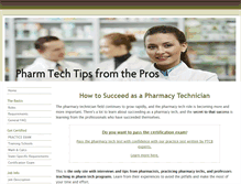 Tablet Screenshot of pharmacytechpros.com